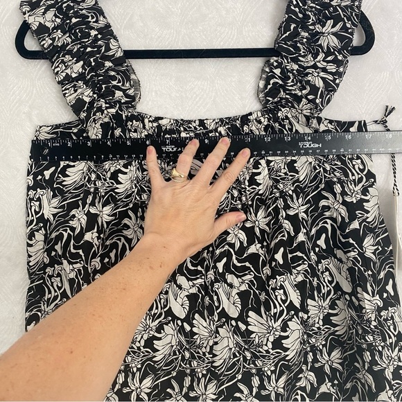 St. Roche NWT Woodrow Top Cropped Organic Cotton Women 10 Floral Mushroom Print - Picture 14 of 16